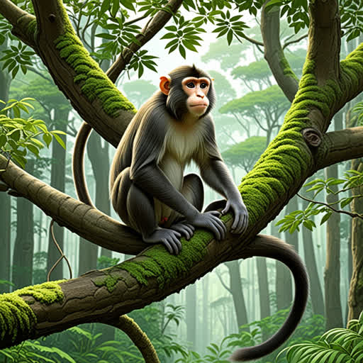 كان هناك عالم غابة يحب التجول بين الأشجار، وكان يدعى علي. كان علي يستمتع بمشاهدة الحيوانات العربونية التي تعيش في الأشجار، وكان يدرس سلوكياتها. في يوم من الأيام، وجد علي نوعاً جديداً من القرود التي لم يسبق له أن رأى، وقرر تسميتها بـ 'القرود العربونية'. وكانت تلك القرود تتزاوج وتنجب صغارها في الأشجار، وكان علي يتابع تطورها بحماسة.