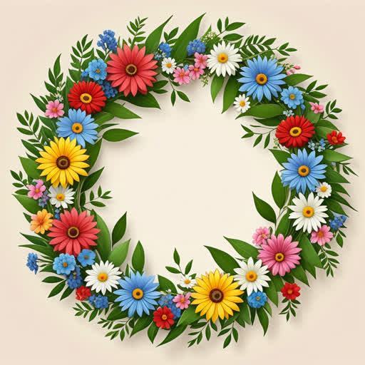 كان هناك مربع صغير يحتوي على تاج من الزهور يُعرف باسم 'wreath'. كان يُستخدم في جميع المناسبات المؤلمة حيث كان يمثل التبشير بالسلام والإحترام.